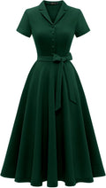 Wedtrend Women's Vintage Tea Dress for Cocktail and Casual Wear