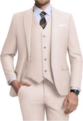 Men's 3 Piece Slim Fit Suit Set - Tailored Wedding & Business Suit
