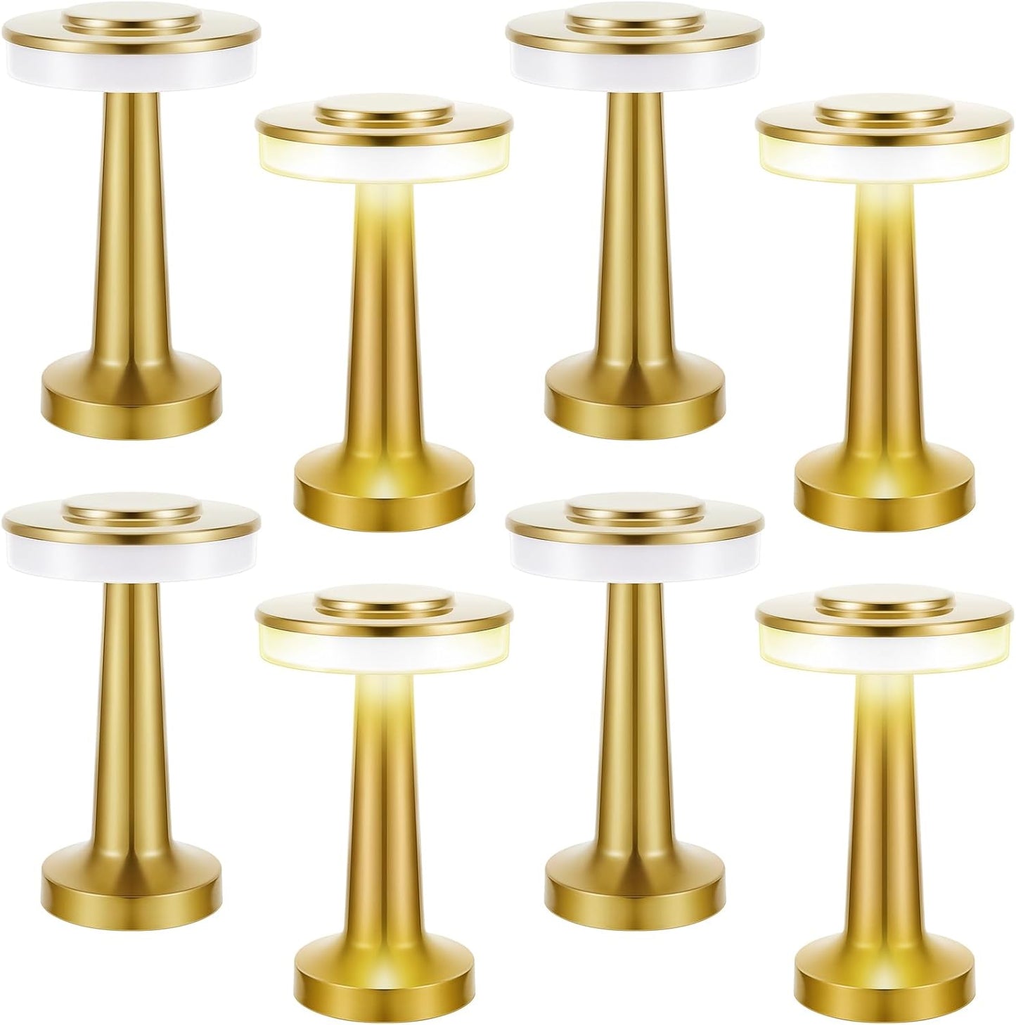 VIHOSE Cordless Table Lamps - 8 Pcs Rechargeable LED Light