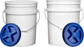 Airtight 5 Gallon Plastic Bucket for Food Storage and Organization