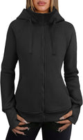 ANRABESS Womens Zip Up Hoodies Fleece Jackets - Casual Preppy Fit