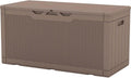 Patiowell 100 Gallon Resin Deck Box - Large Waterproof Outdoor Storage
