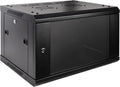 RackPath 6U Wall Mount Server Cabinet Network Rack Enclosure - Quiet