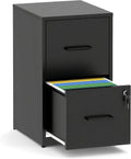 2 Drawer File Cabinet with Lock - Secure Heavy Duty Vertical Cabinet