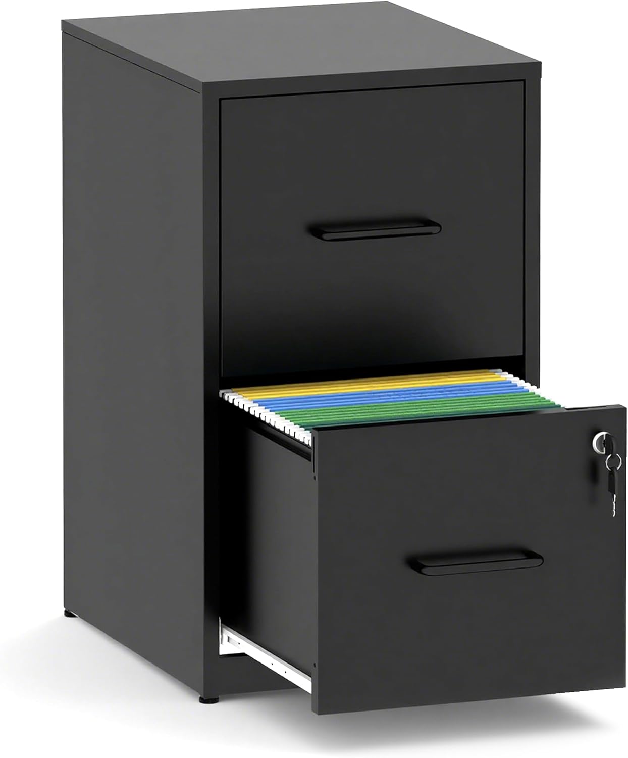 2 Drawer File Cabinet with Lock for Secure File Storage
