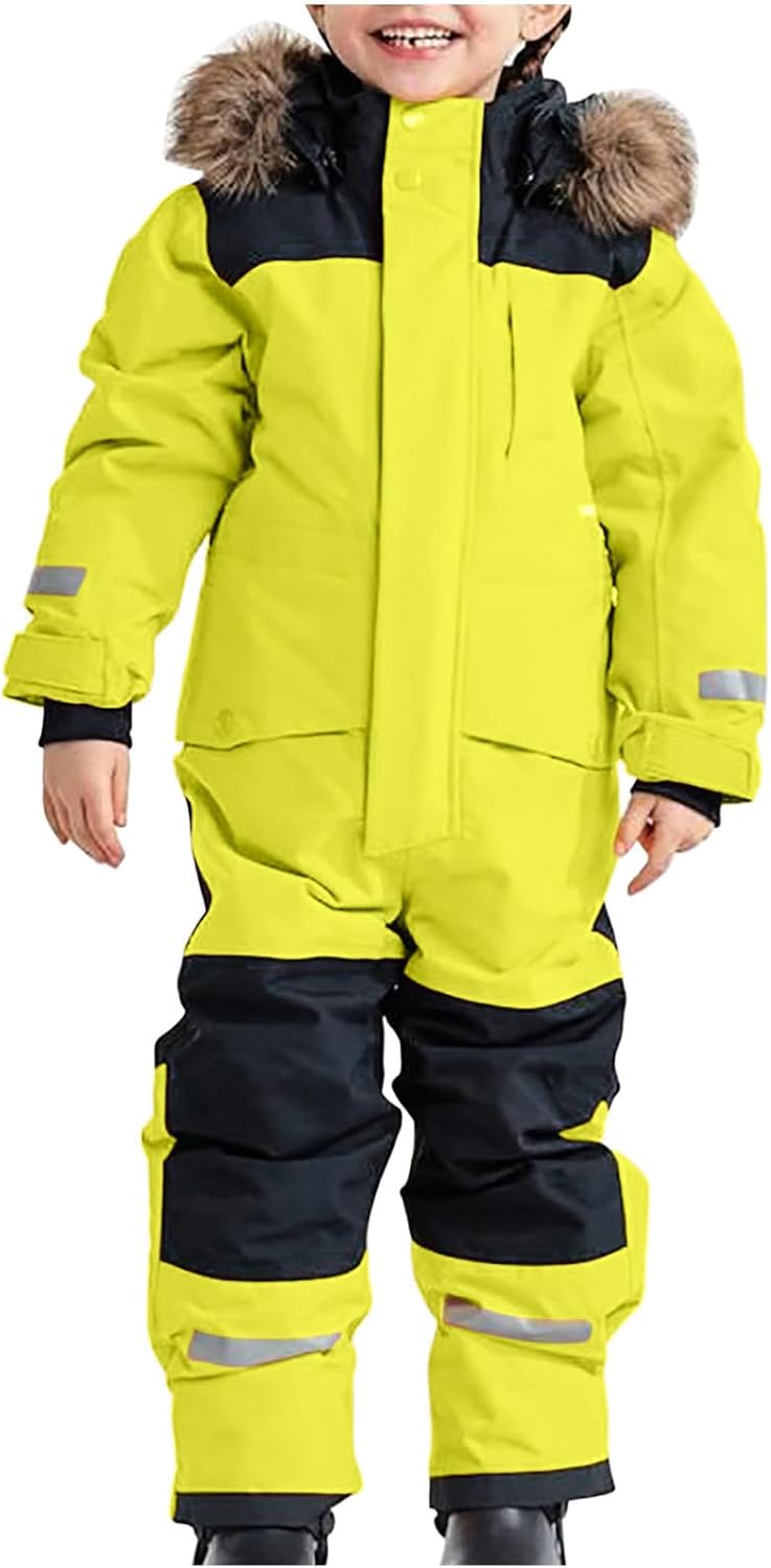 Snow Suit for Kids: Waterproof Windproof One Piece Snowsuit