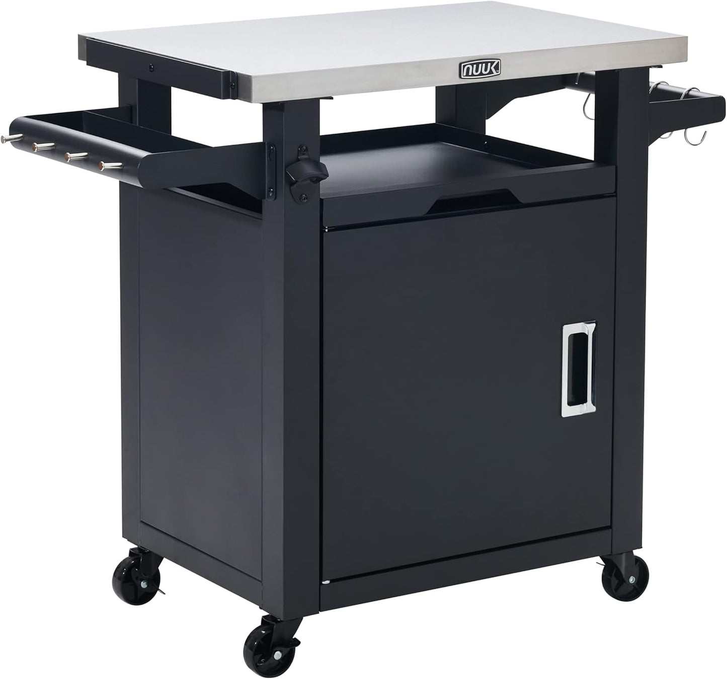 NUUK Deluxe Outdoor Grill Cart Prep Station for All Your Needs