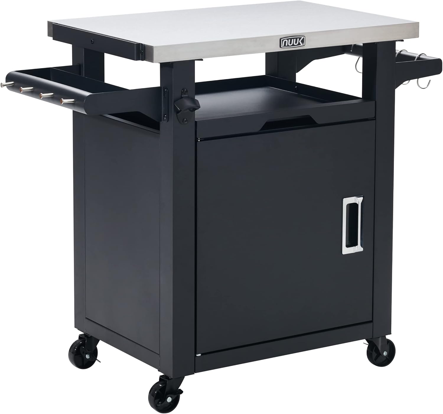 NUUK Deluxe Outdoor Grill Cart Prep Station for All Your Needs