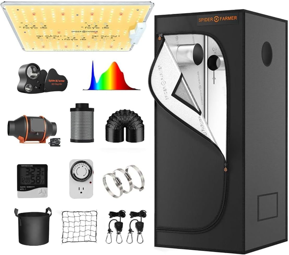 Enhanced Growth: Spider Farmer SF1000D Tent Kit