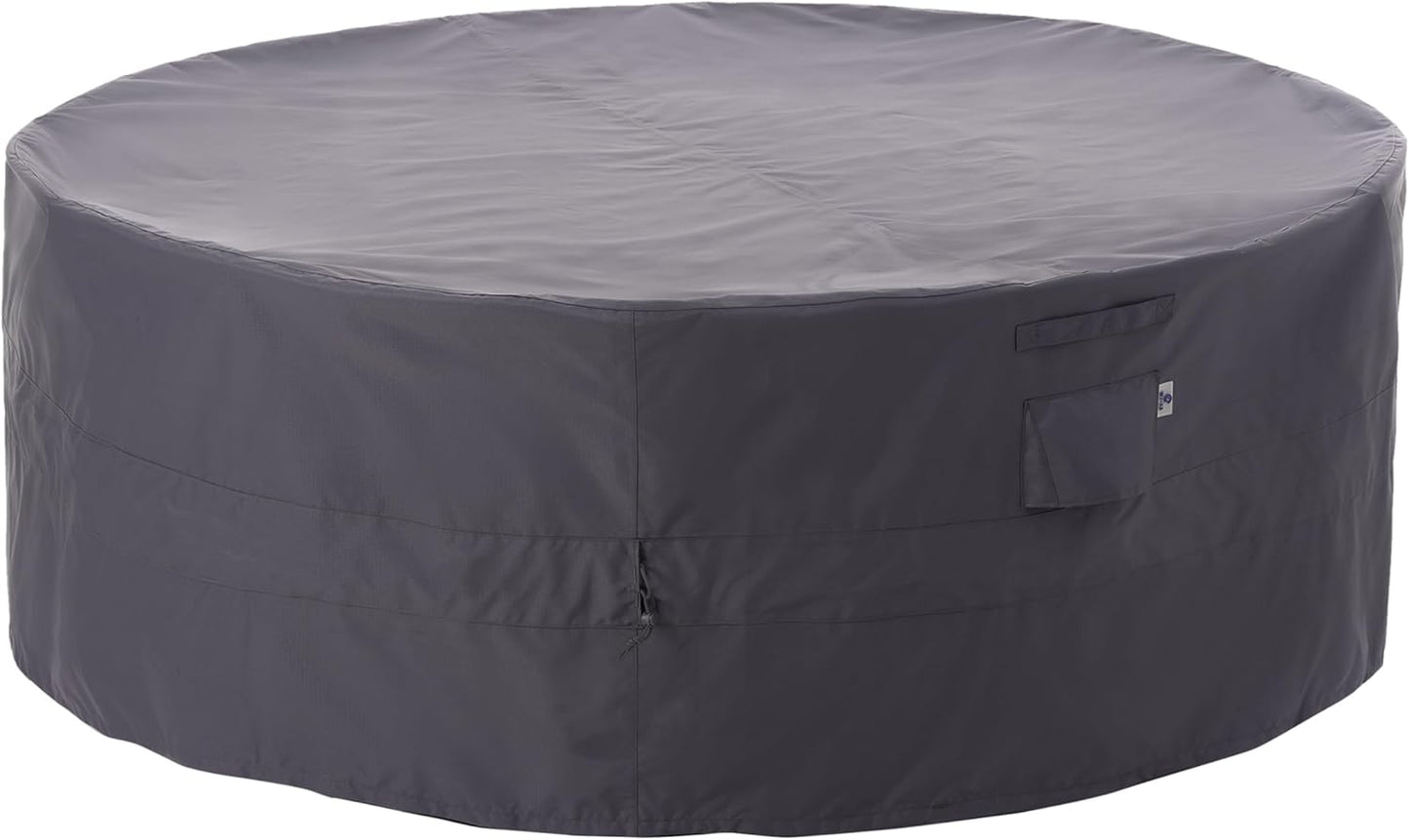 Ripstop Round Patio Furniture Cover for 72D x 31H Protection