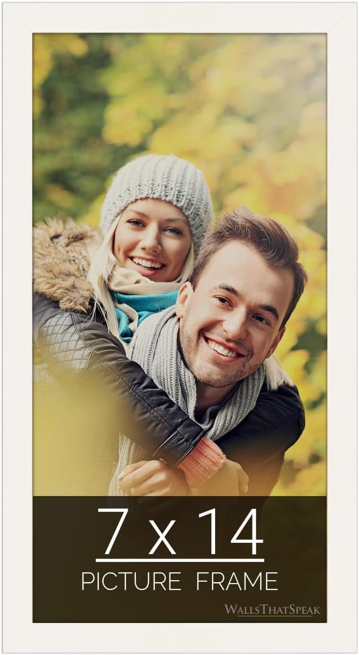 7x14 White Picture Frame for Puzzles, Posters, and Photos