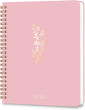Lined Spiral Journal Notebook for Men & Women, 6.25 in x 8.26 in
