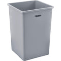 Square Plastic Garbage Can 35 Gallon Capacity - Durable Utility