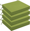 Set of 4 Water Resistant Outdoor Chair Cushions for Stylish Comfort