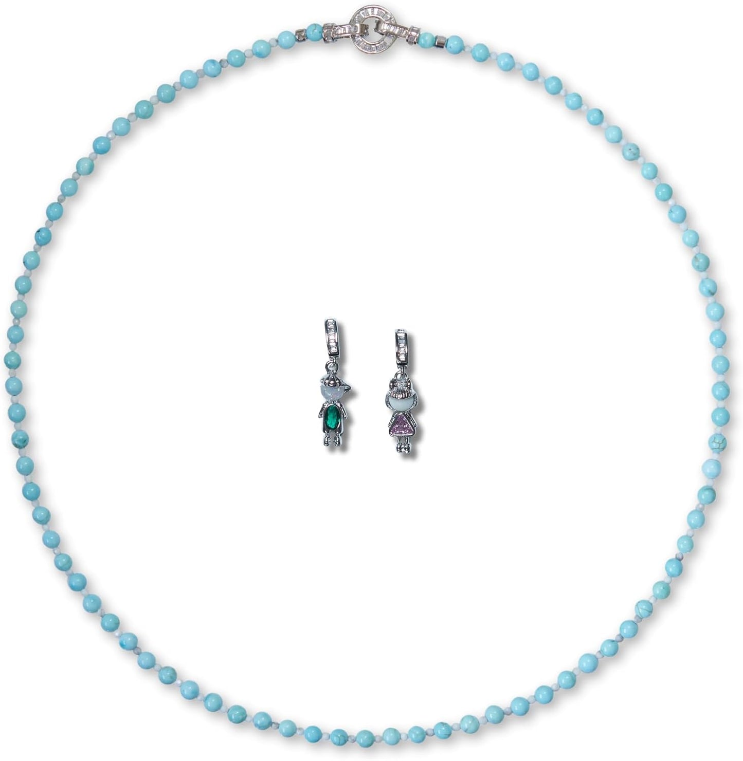Natural Crystal Stone Beaded Necklace Choker for Unique Style