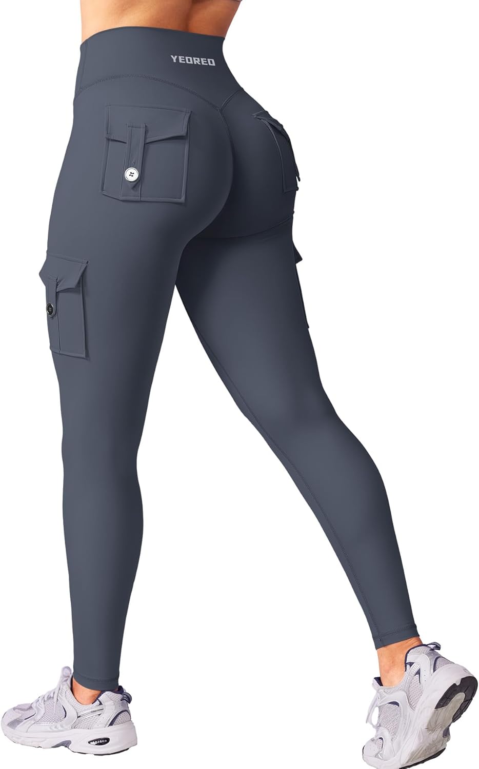 YEOREO CoreFlex Workout Cargo Leggings for Women with Pockets