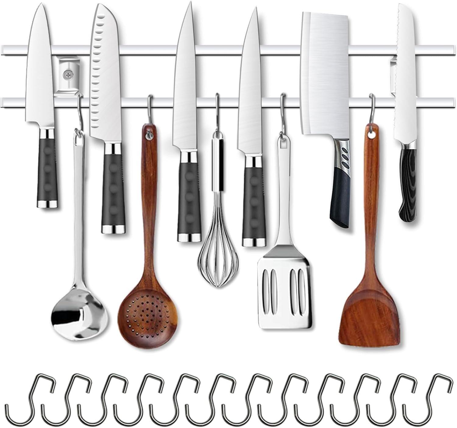 YIIYIIN 24-Inch Magnetic Knife Holder for Wall - Stylish Storage