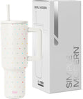 Simple Modern 40 oz Trek Tumbler with Handle and Straw Lid Design