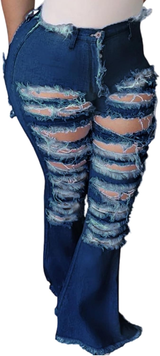 Stylish Bell Bottom Jeans for Women - Vintage 70s Flare Fit