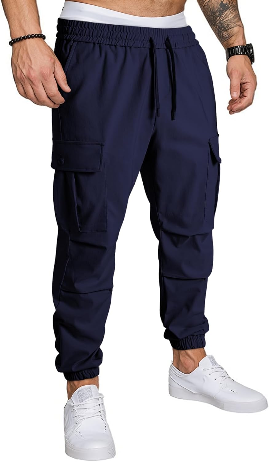 JMIERR Mens Casual Cargo Joggers Pants for Comfort and Style