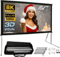 Elite Screens 120-Inch Portable Projector Screen for Home Theater