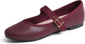 FEVERSOLE Women's Soft Cushion Mary Jane Flats - Extra (Style MWX6)