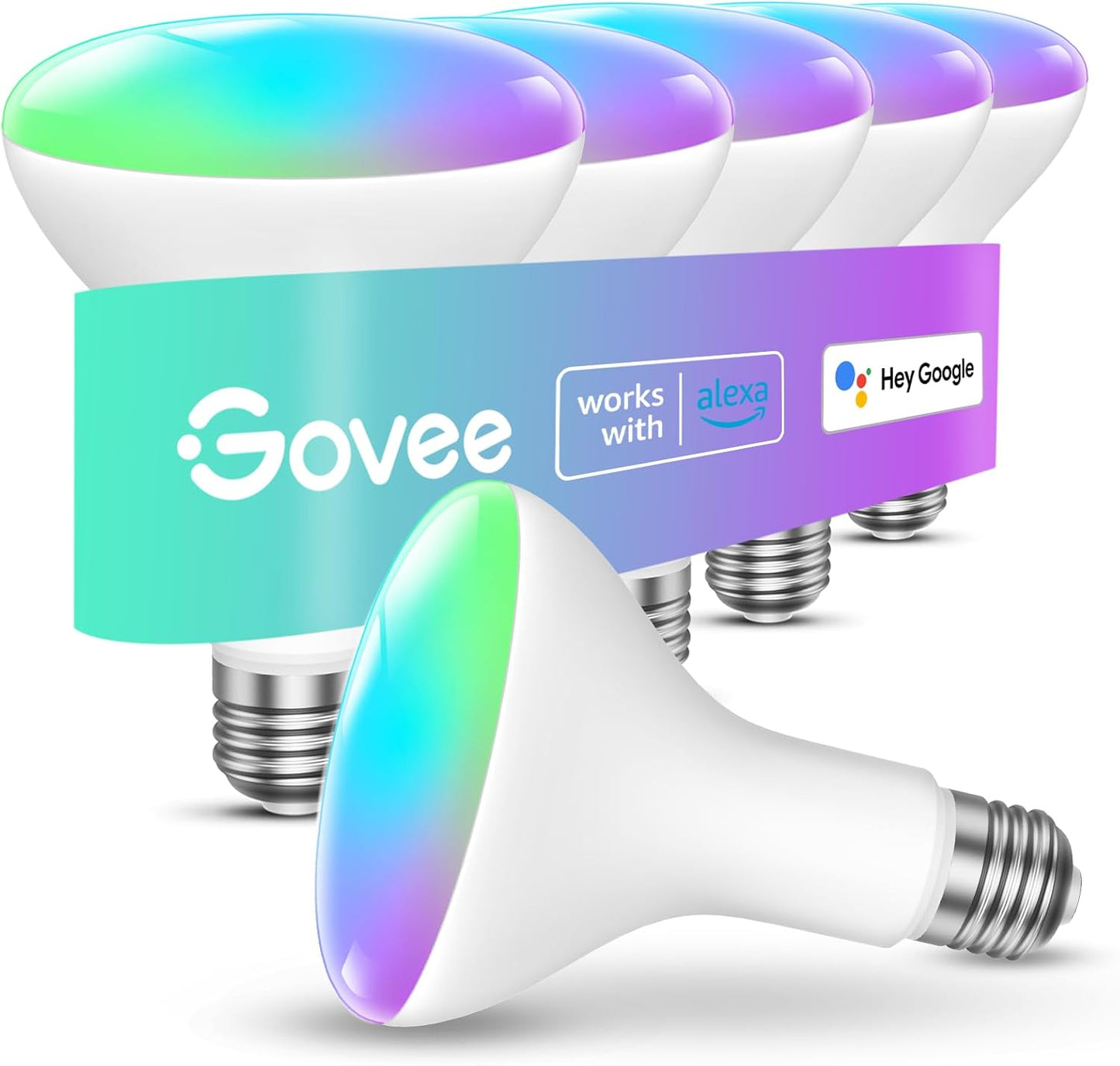 Govee Smart Light Bulbs - 1200 Lumens Dimmable BR30 Bulbs
