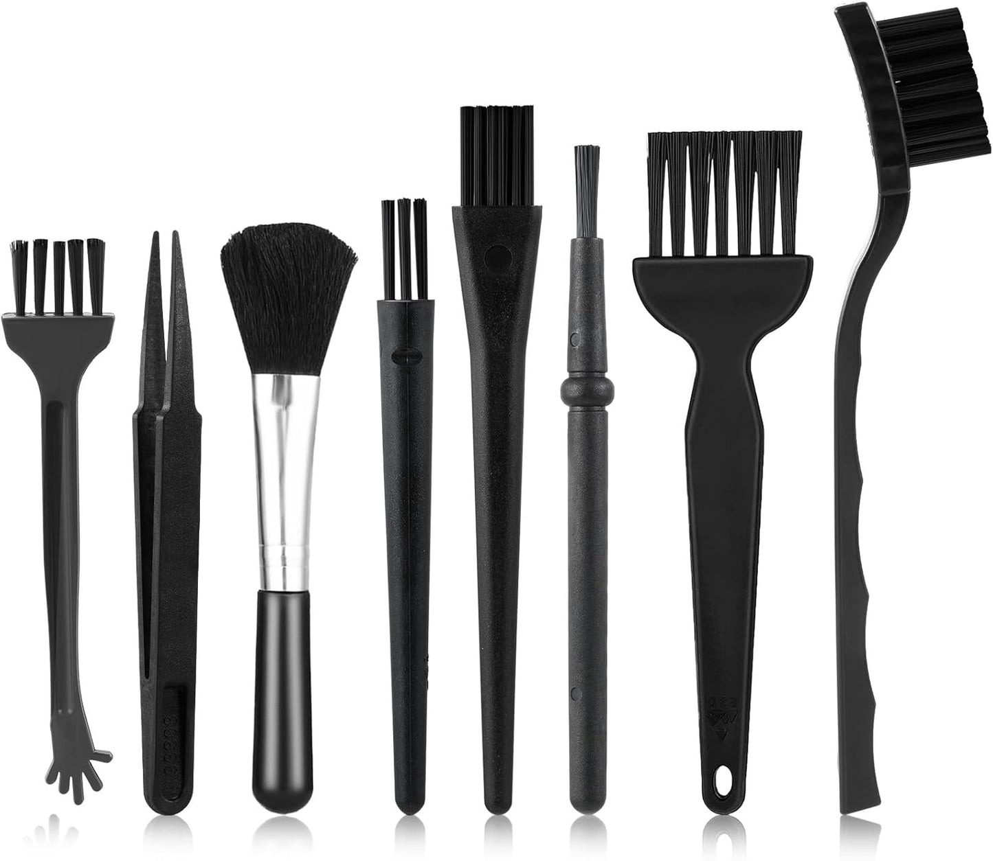 Anti-Static Keyboard Cleaning Brushes - 8 Pcs Kit