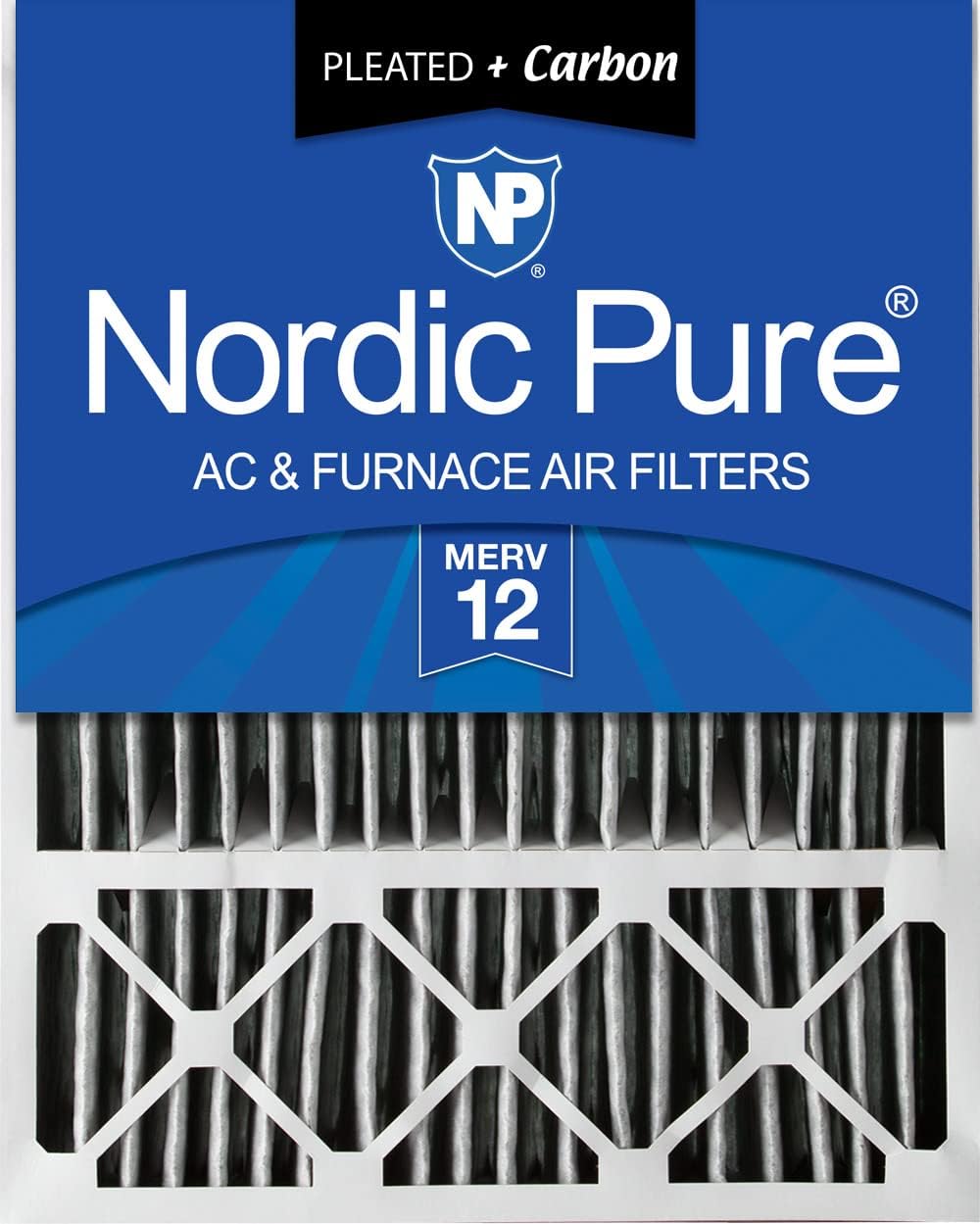 Nordic Pure 20x25x5 Replacement MERV 12 Pleated Air Filter