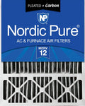 Nordic Pure 20x25x5 Honeywell Replacement MERV 12 Plus Carbon - Odor