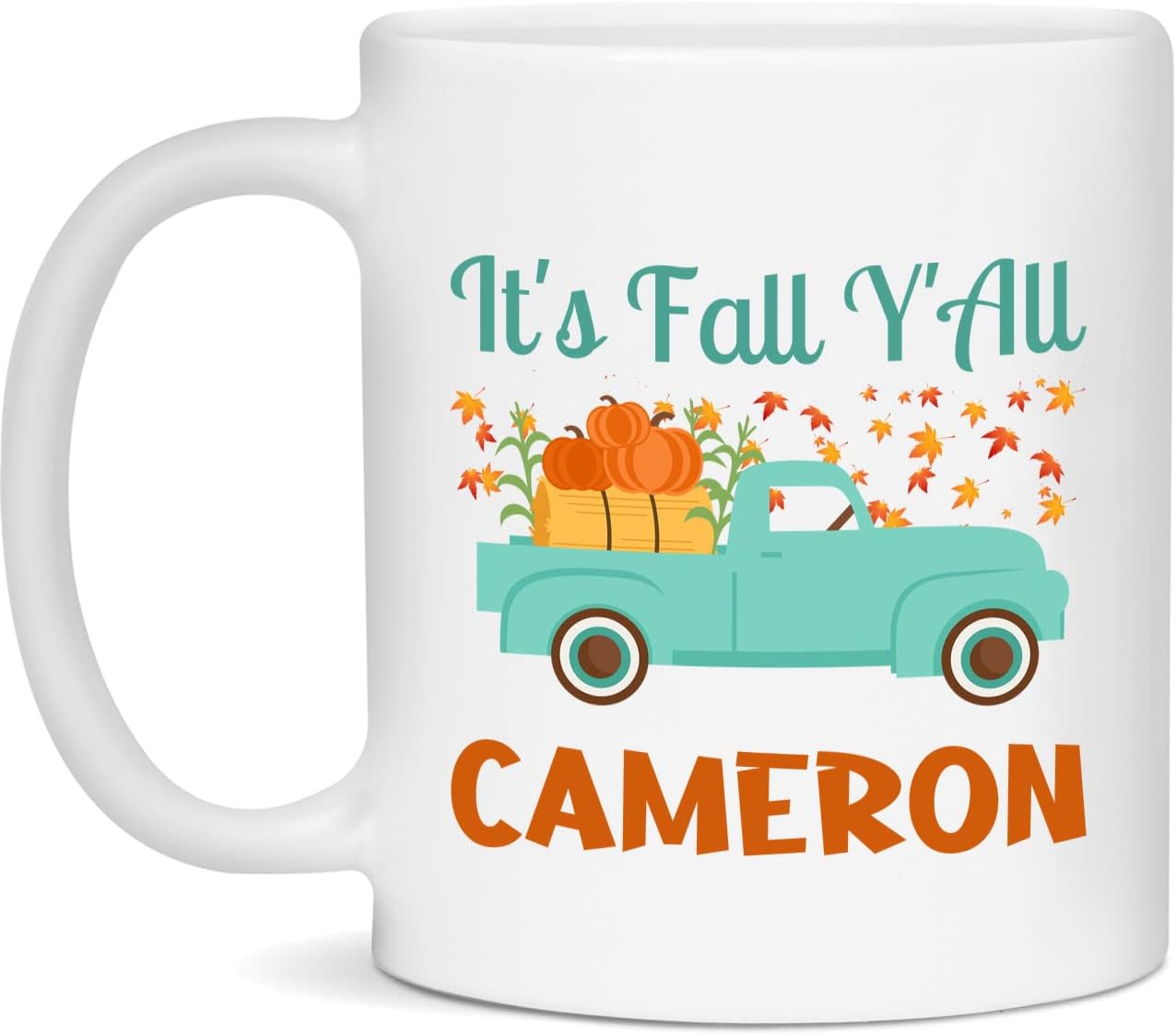 Personalized Fall Name Mug  Custom Tea Cup