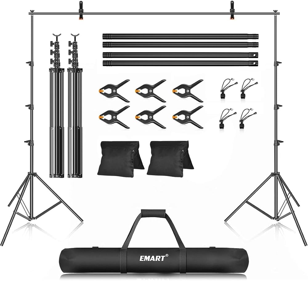 Adjustable Photo Backdrop Stand Kit for Photography and Parties