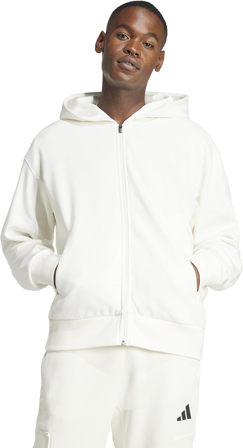 adidas Men's All Szn Fleece Full-Zip Hoodie for Comfort
