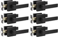 Black Interior Door Handles Lever Set - Easy Install Passage Levers