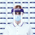 Full Face Anti-Fog Face Shield 10 pcs - Reusable Transparent