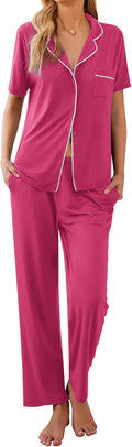 Button-down pajama set for women by Ekouaer for a restful night