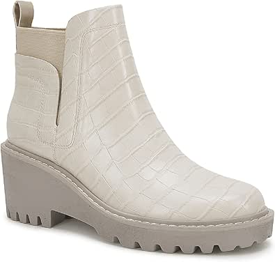 Trish Lucia Womens Platform Lug Sole Chelsea Boots for Style