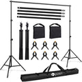 Backdrop Stand 10ft x 7ft Adjustable Photoshoot Kit - Portable Studio