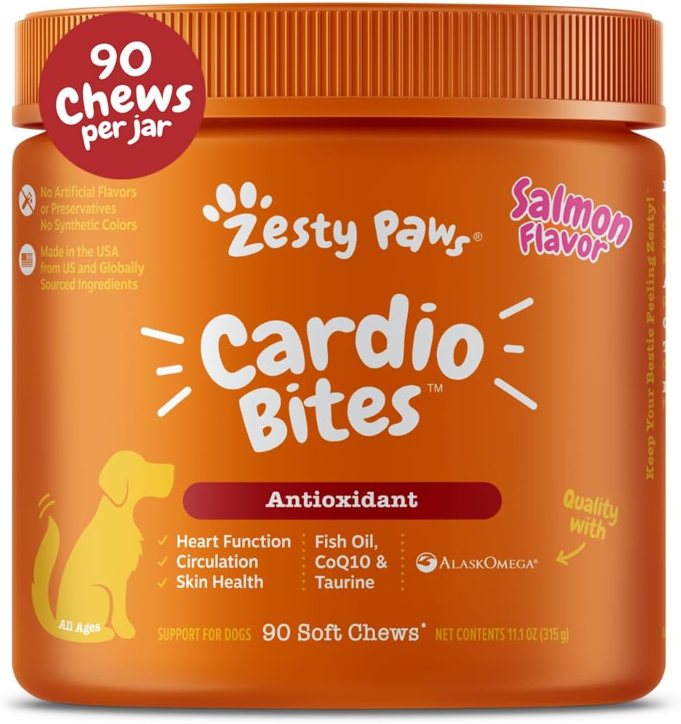 Zesty Paws Cardiovascular Support for Dogs - Heart Health Chews