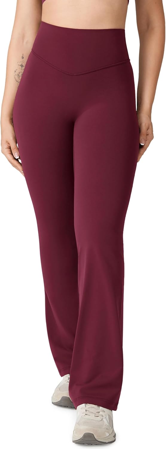 Hugcurve High Waisted Flare Leggings for Women - Buttery Soft