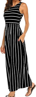 Hount Women's Striped Maxi Dress for Effortless Summer Style