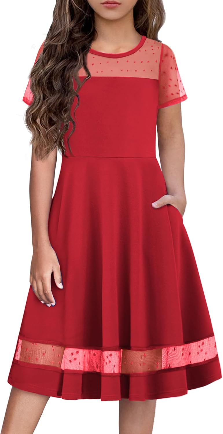Arshiner Tween Girls Dress with Pockets for Every Occasion