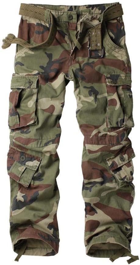 AKARMY Womens Cargo Pants with Pockets for Outdoor Activities