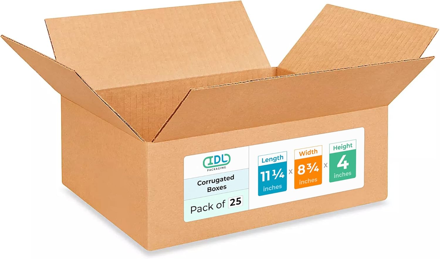 Letterhead Cardboard Boxes - Extra Strength Shipping Boxes 25-Pack