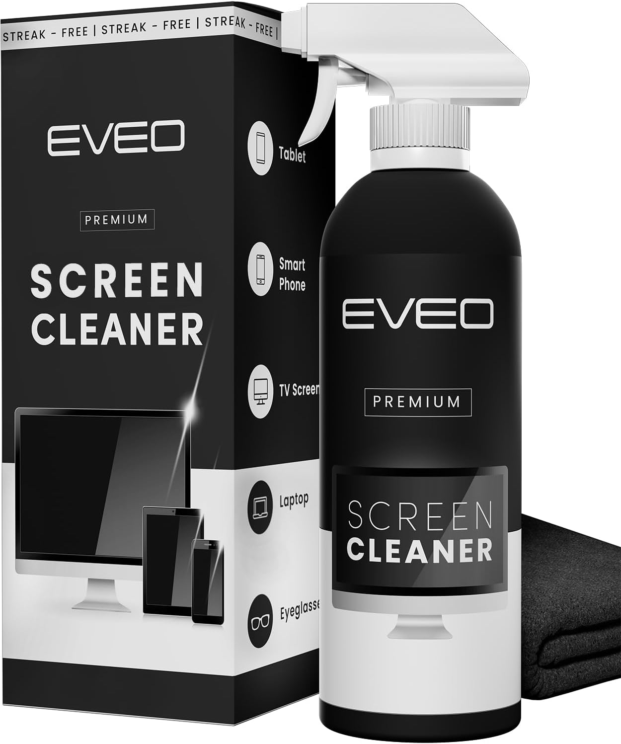 EVEO Streak-Free Screen Cleaner Kit