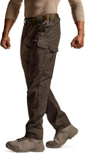CQR Men's Tactical Pants - Water Resistant Ripstop EDC Cargo