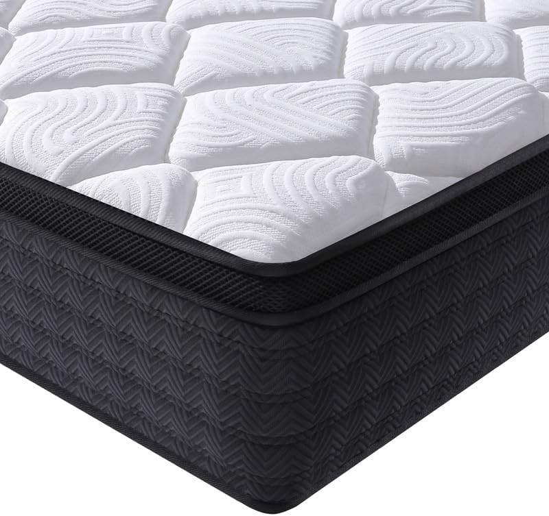 Full Size Mattress with 10 Inch Hybrid Memory Foam for Comfort