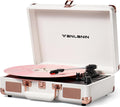 Vinyl Record Player Bluetooth with USB Recording - Portable Suitcase