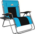 33In Wide XXL Zero Gravity Chair Support 400 Lbs - Oversized Outdoor