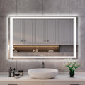LED Bathroom Mirror 48in x 28in - Front and Backlit Vanity Mirror